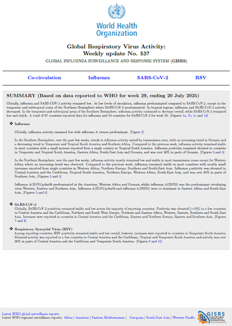 Influenza Update N° 537