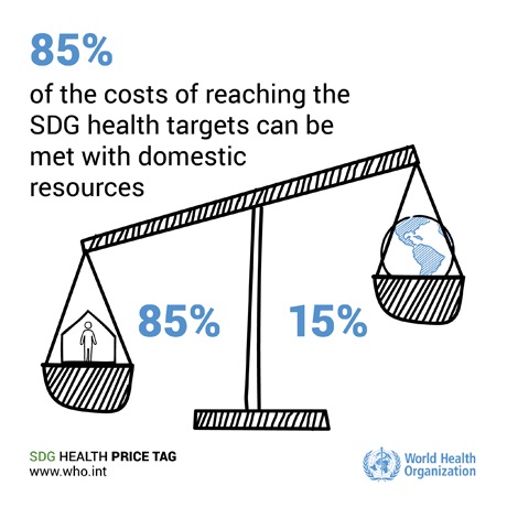 Meeting health targets via domestic resources