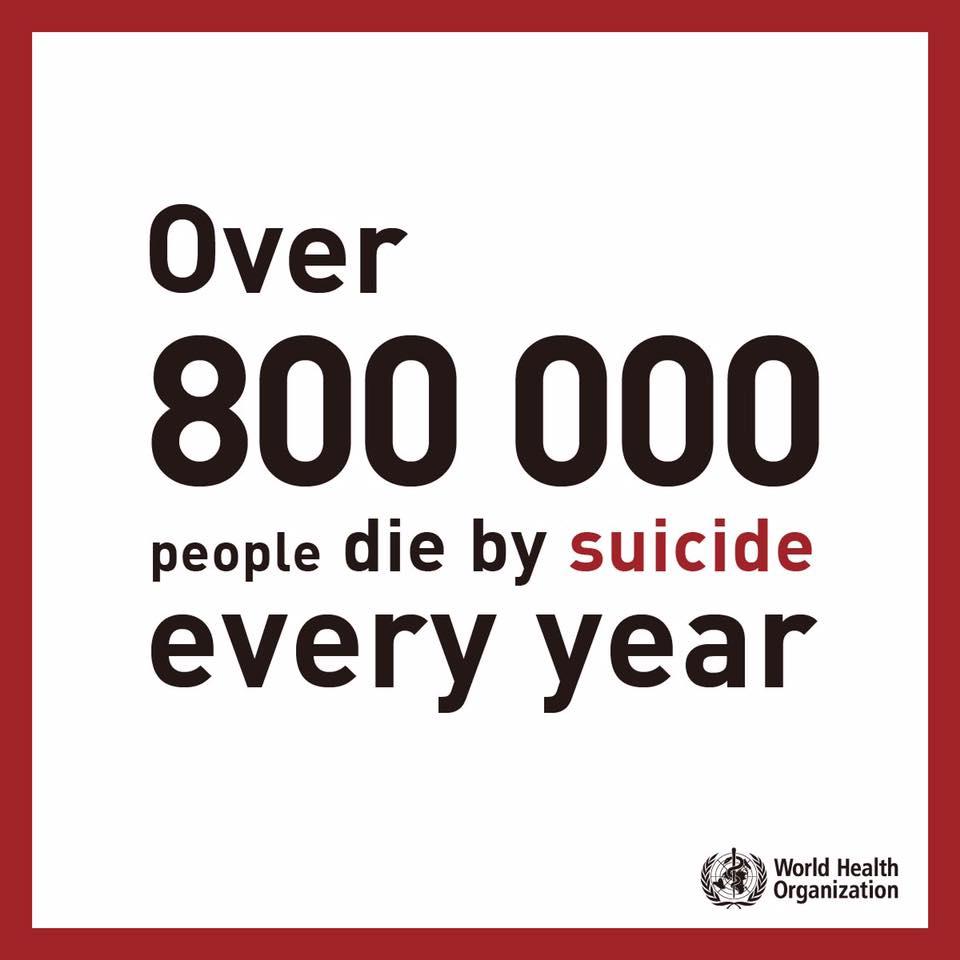 Over 800 000 people die by suicide every year