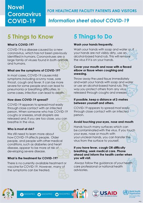 Healthcare facility patients and visitors